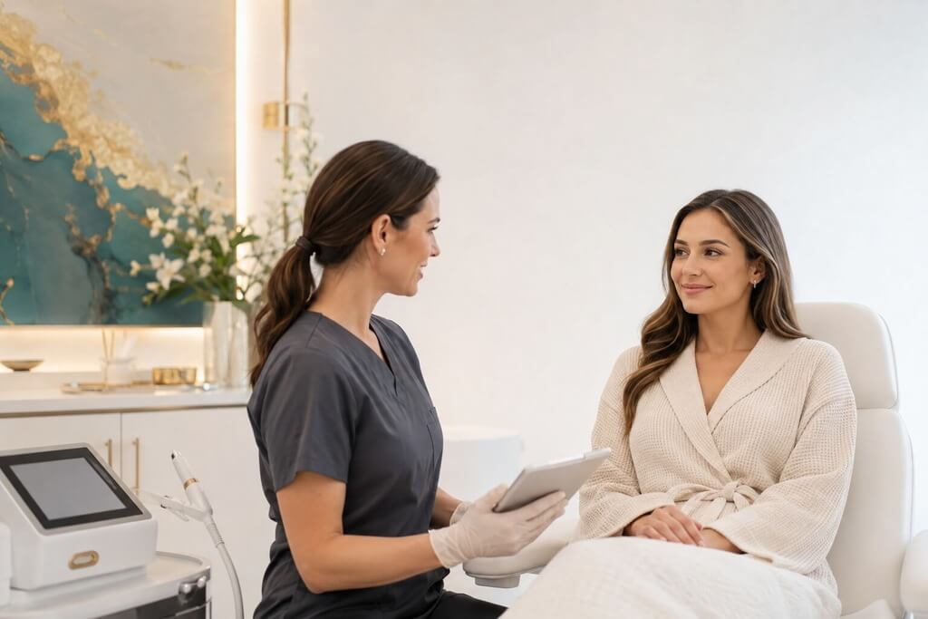 Treatment room at Genesis Laser Health