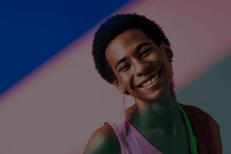 Man smiling