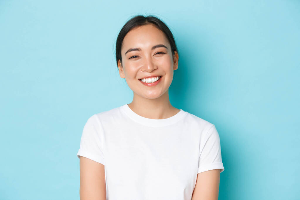 smiling Asian woman